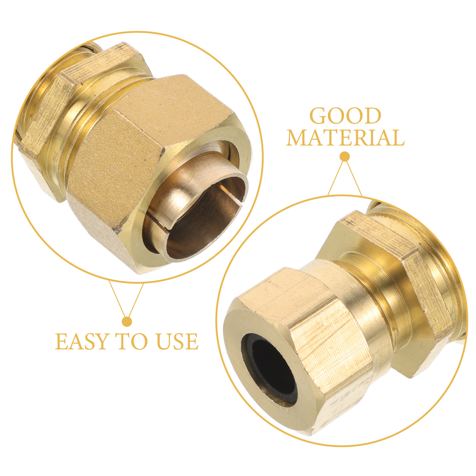 2Pcs Brass Quick Connector Pip - огляд і ціна Compression Fitting Brass