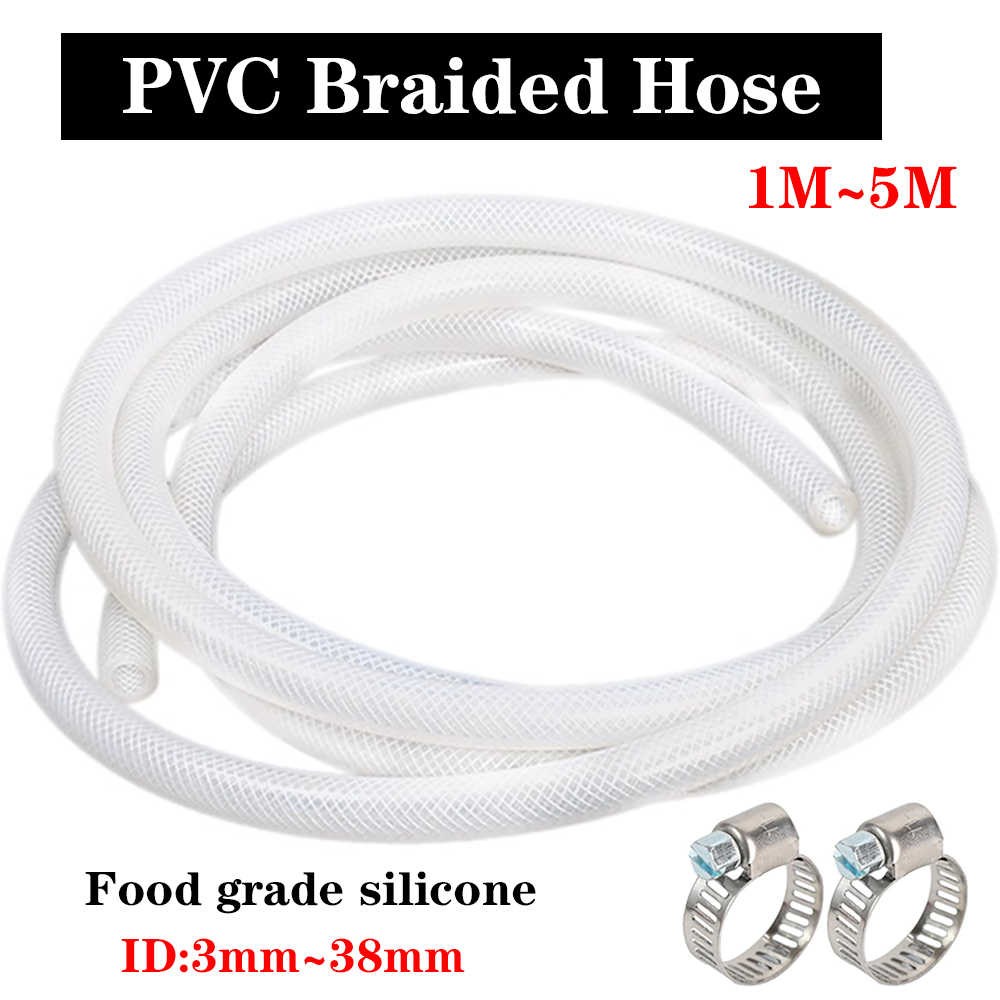 1M Braided Clear Flexible PVC  - огляд і ціна Flexible Hose Braided