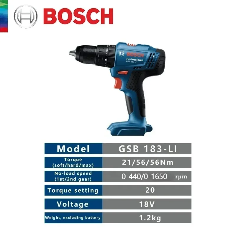 Bosch GSB 183-LI Professional  - огляд і ціна Bosch Drill Gsb 18V